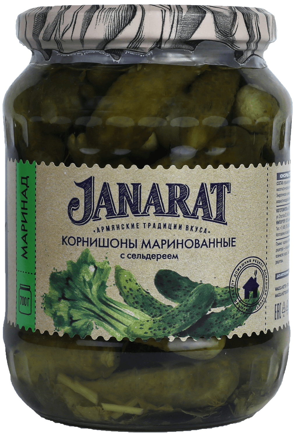 Pickled cucumber with celery Janarat