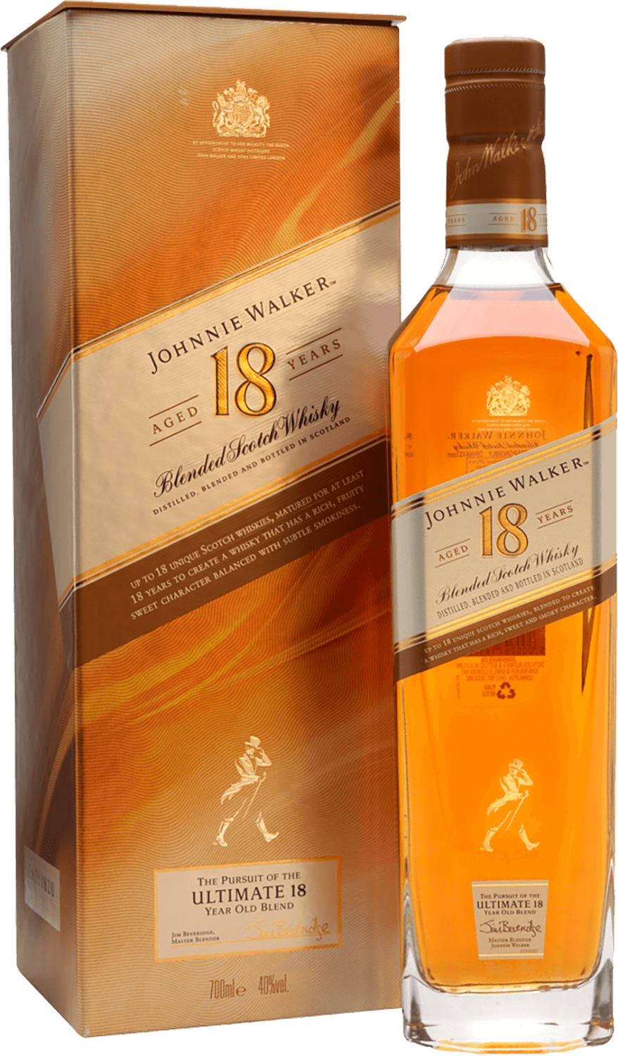 Johnnie Walker 18 y.o. Blended Scotch Whisky (gift box) johnnie walker green label blended scotch whisky gift box