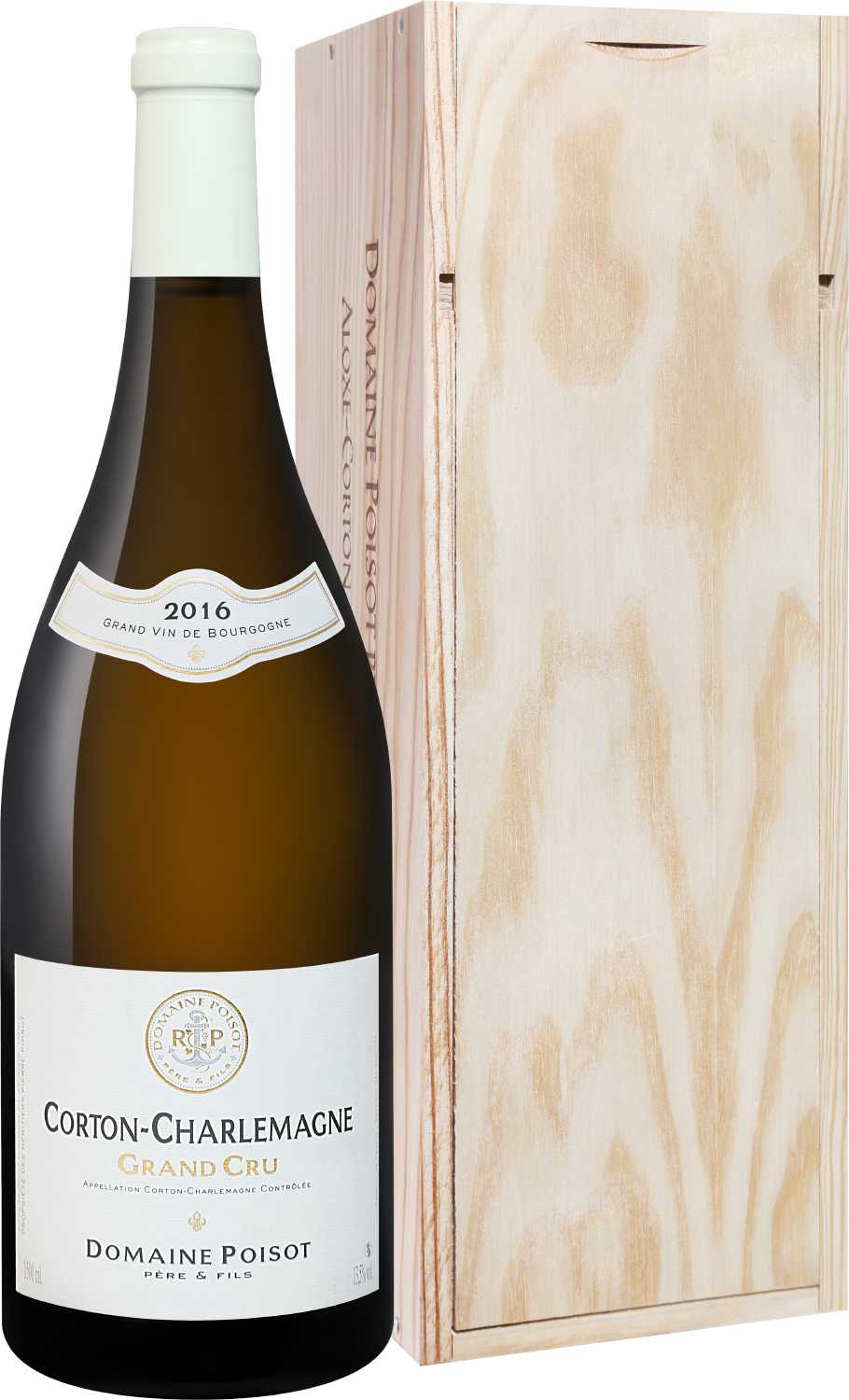 Corton-Charlemagne Grand Cru AOC Domaine Poisot Pere and Fils (gift box) en caradeux pernand vergelesses 1er cru aoc domaine poisot pere and fils
