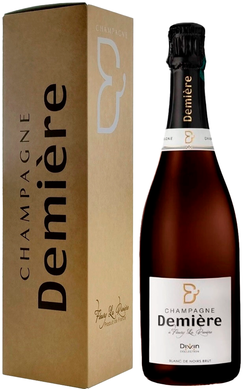 Демьер Дивин Блан де Нуар Брют Шампань AOC в подарочной упаковке 0.75&nbsp;л
