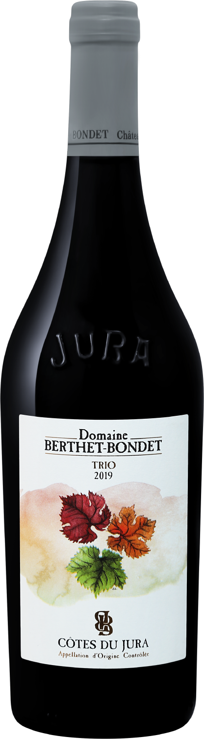 Trio Cotes du Jura AOC Domaine Berthet-Bondet cotes du rhone aoc rouge vidal fleury