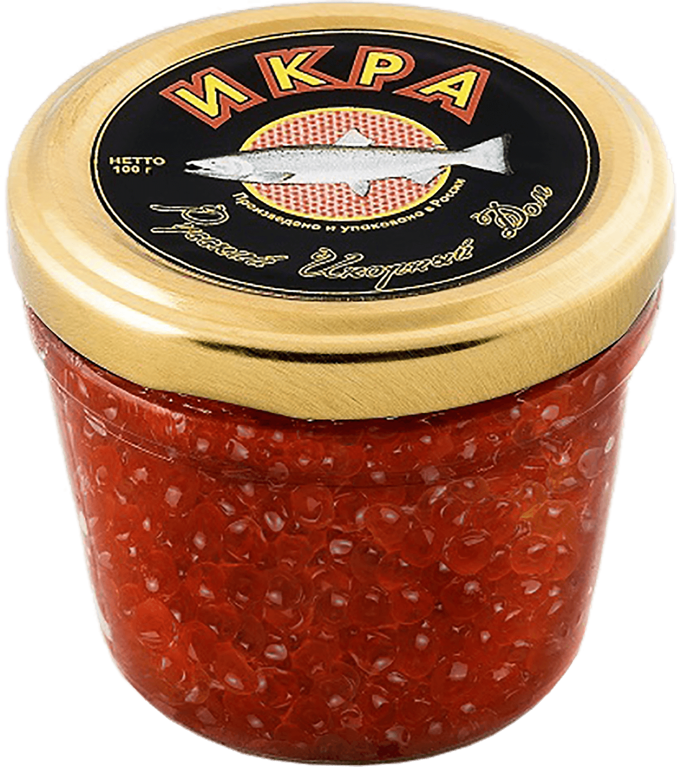 Pink salmon caviar andquot;twist-offandquot; 100 g pink salmon caviar 140g