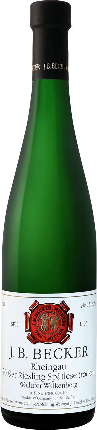 Рислинг Валлуфер Валькенберг Шпетлезе Трокен Рейнгау Дж.Б.Беккер 2009 0.75&nbsp;л