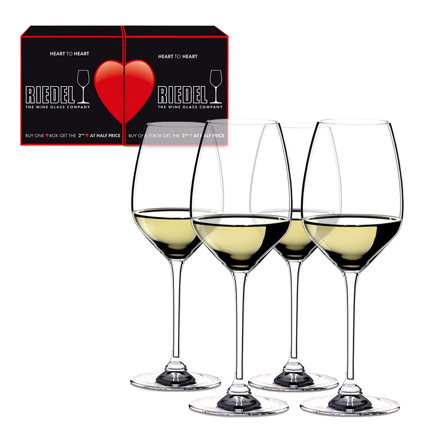Riedel Heart to Heart RIESLING / Sauvignon Blanc (4 glasses set)