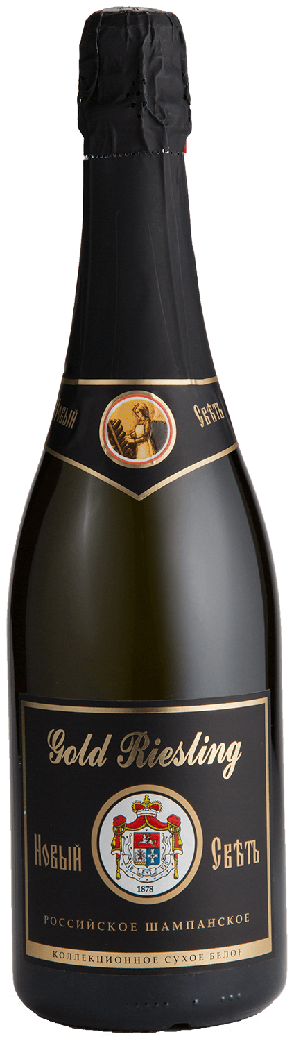 Gold Riesling Collection Russian Sparkling Wine Dry Noviy Svet