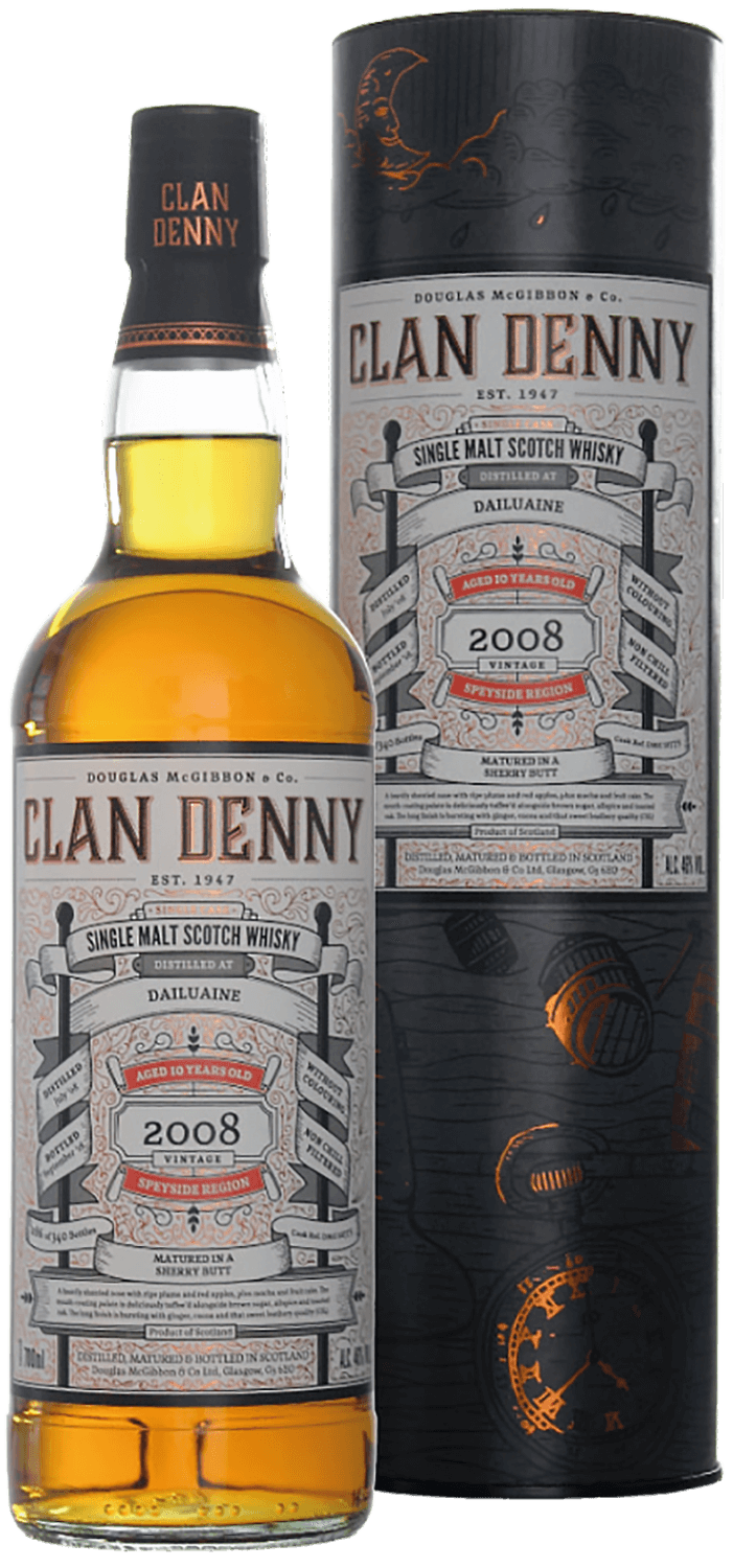 Clan Denny Dailuaine Single Malt Scotch Whisky (gift box)