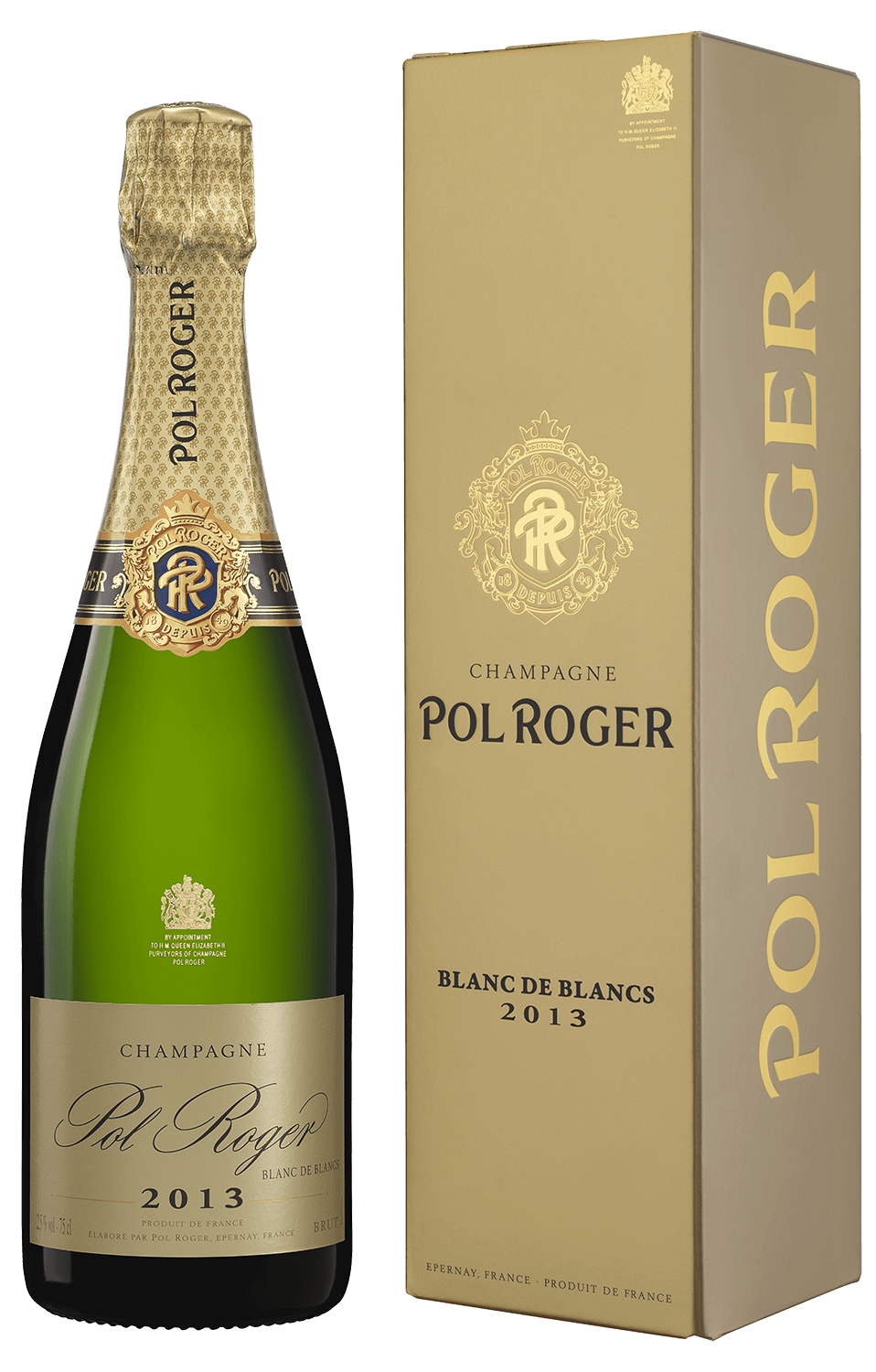 Pol Roger Blanc de Blancs Vintage Champagne AOC (gift box) perrier jouet blanc de blancs champagne aoc brut gift box with 2 glasses