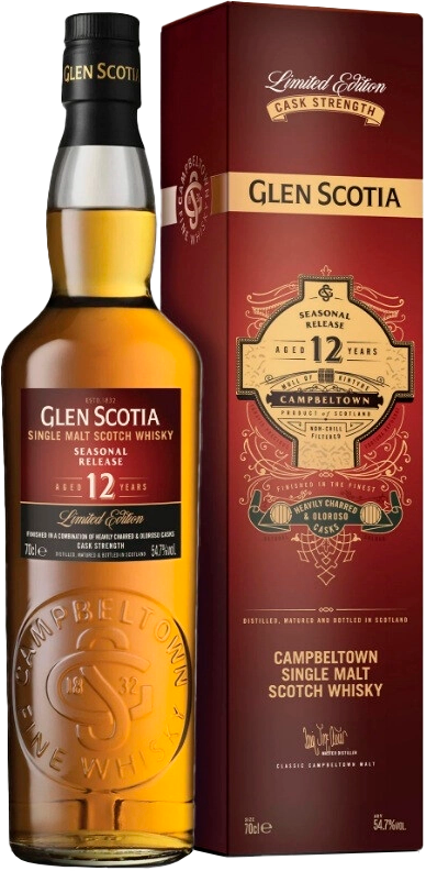 Glen Scotia 12 Years Seasonal Release Single Malt Scotch Whisky (gift box)