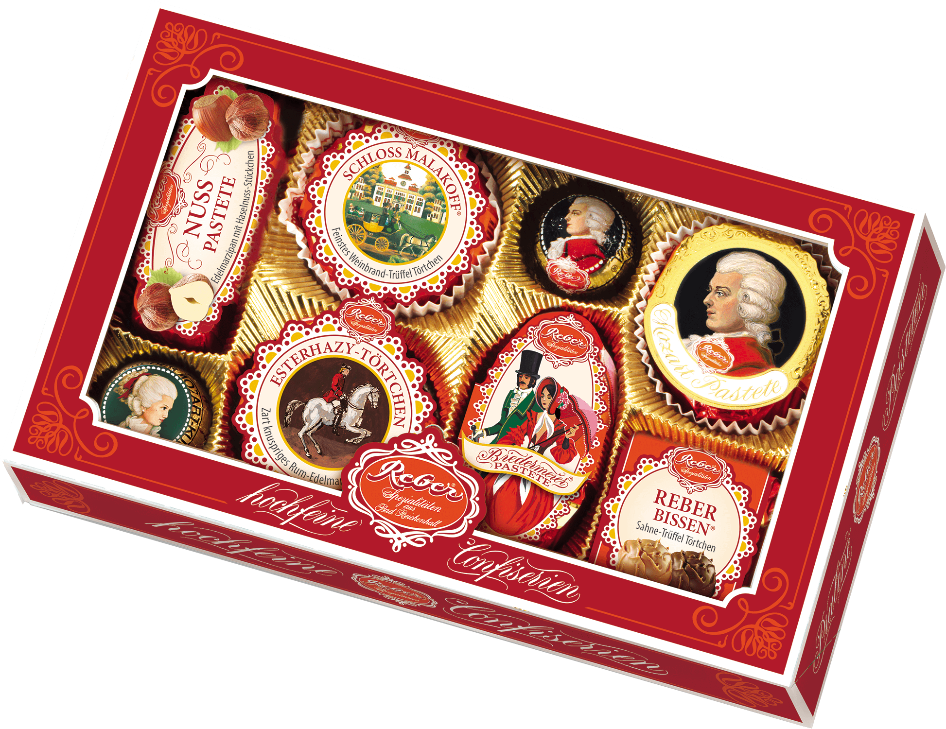 Продукты питания Mozart assorted chocolate candies Reber