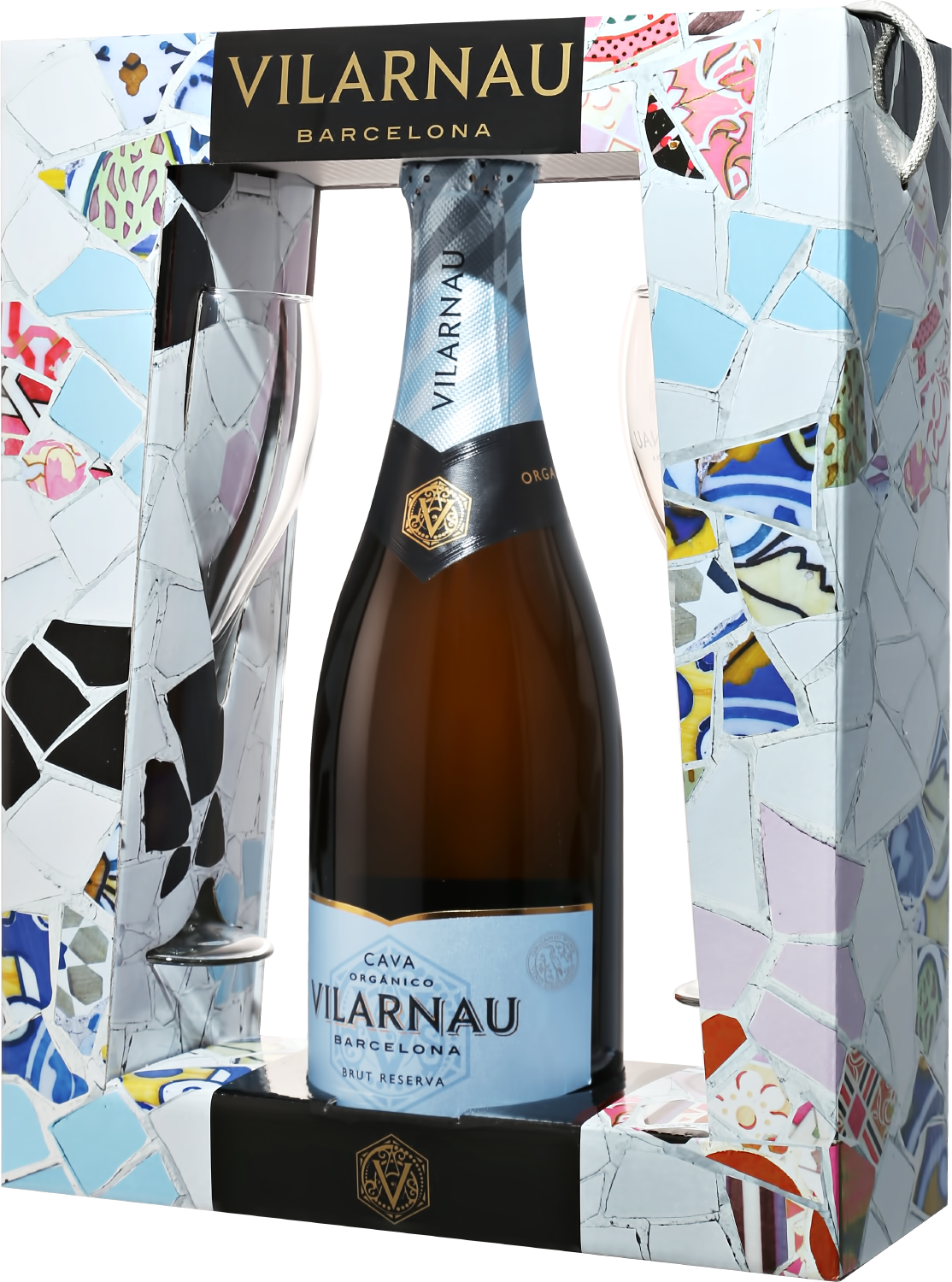 Brut Reserva Cava DO Vilarnau (gift box with 2 glasses)