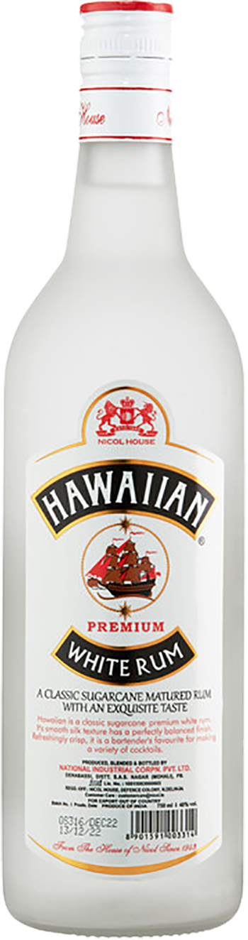 Hawaiian Premium White Rum National Industrial Corporation