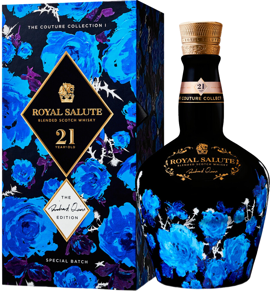 Chivas Regal Royal Salute 21 y.o. Richard Quinn Black Blended Scotch Whisky (gift box)