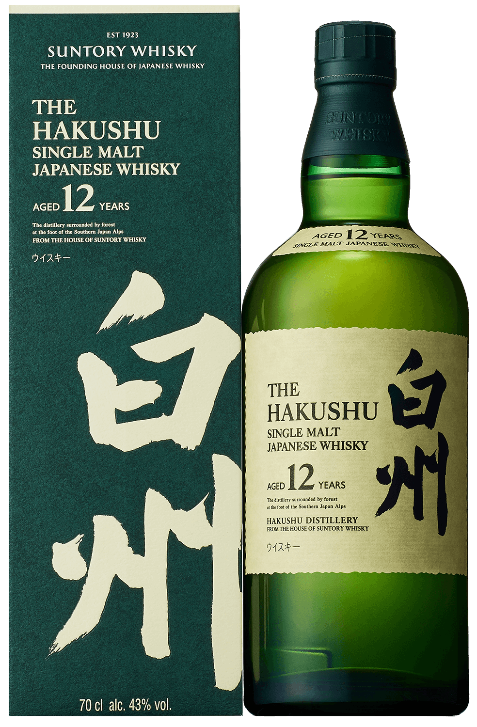 Suntory Hakushu 12 y.o. Single Malt Japanese Whisky (gift box)