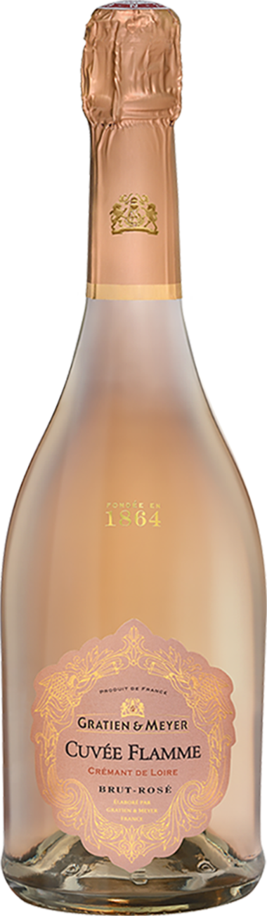 Cuvee Flamme Rose Brut Cremant de Loire AOC Gratien and Meyer