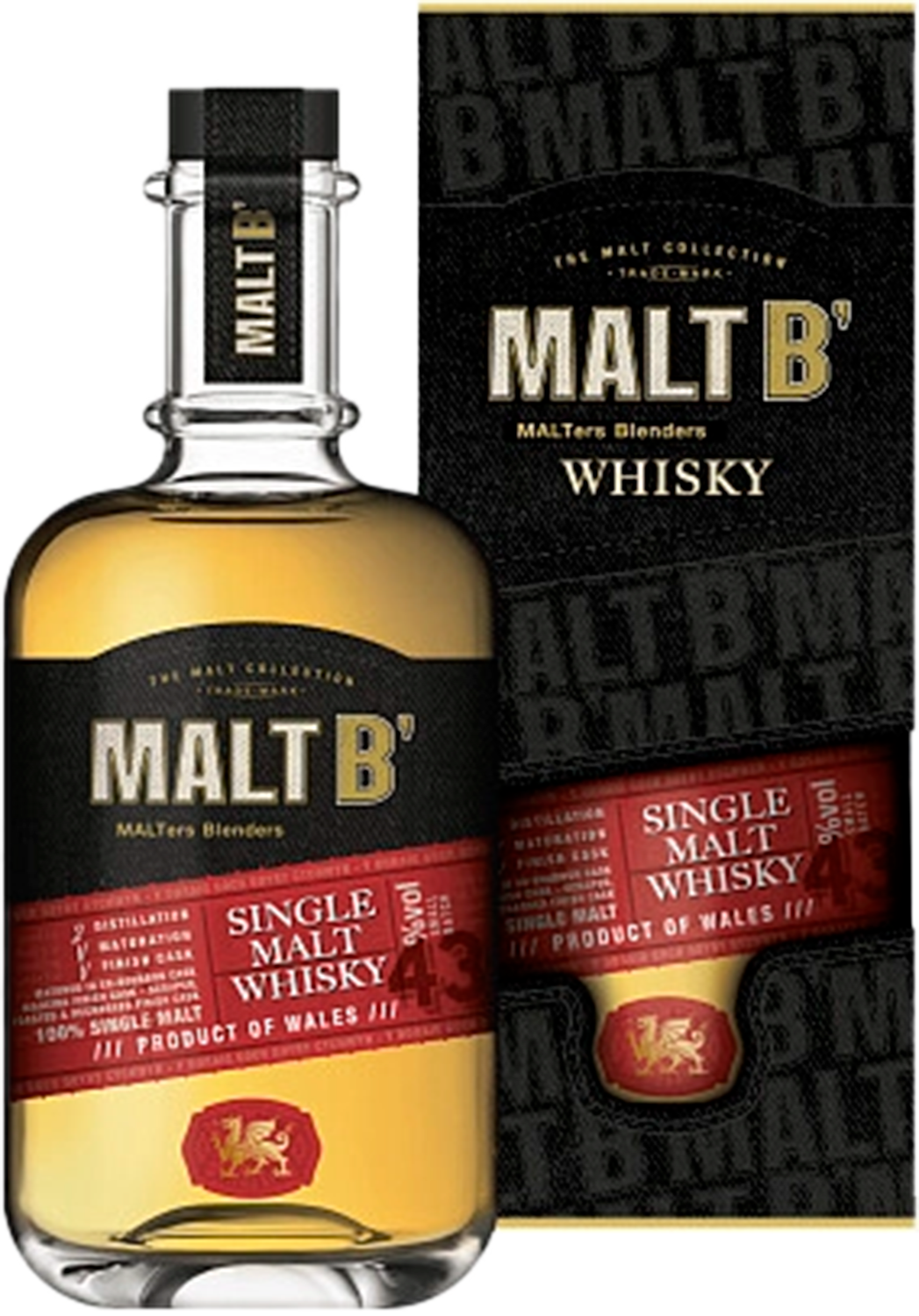 Malt B Welsh Single Malt Whisky (gift box)