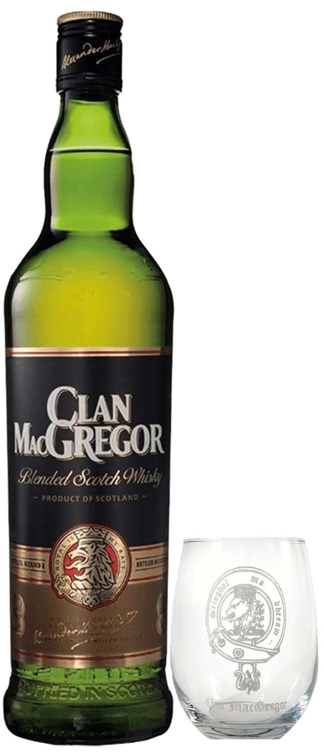 Clan MacGregor Blended Scotch Whisky (gift box with a glass)