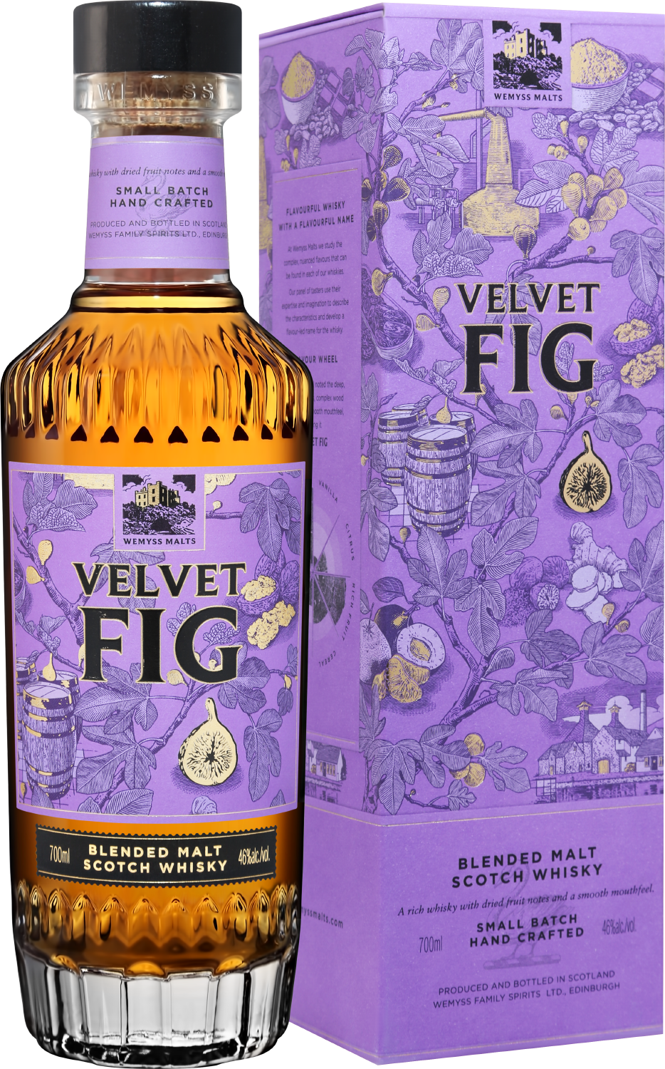 цена Wemyss Malts Velvet Fig Blended Malt Scotch Whisky (gift box)