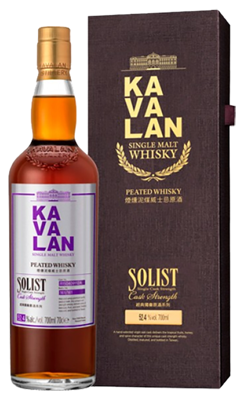 Kavalan Solist Peated Cask Strength Single Malt (gift box)