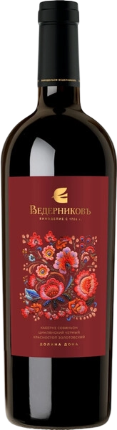 Долина Дона ЗГУ Красное Сухое Винодельня Ведерниковъ 0.75&nbsp;л