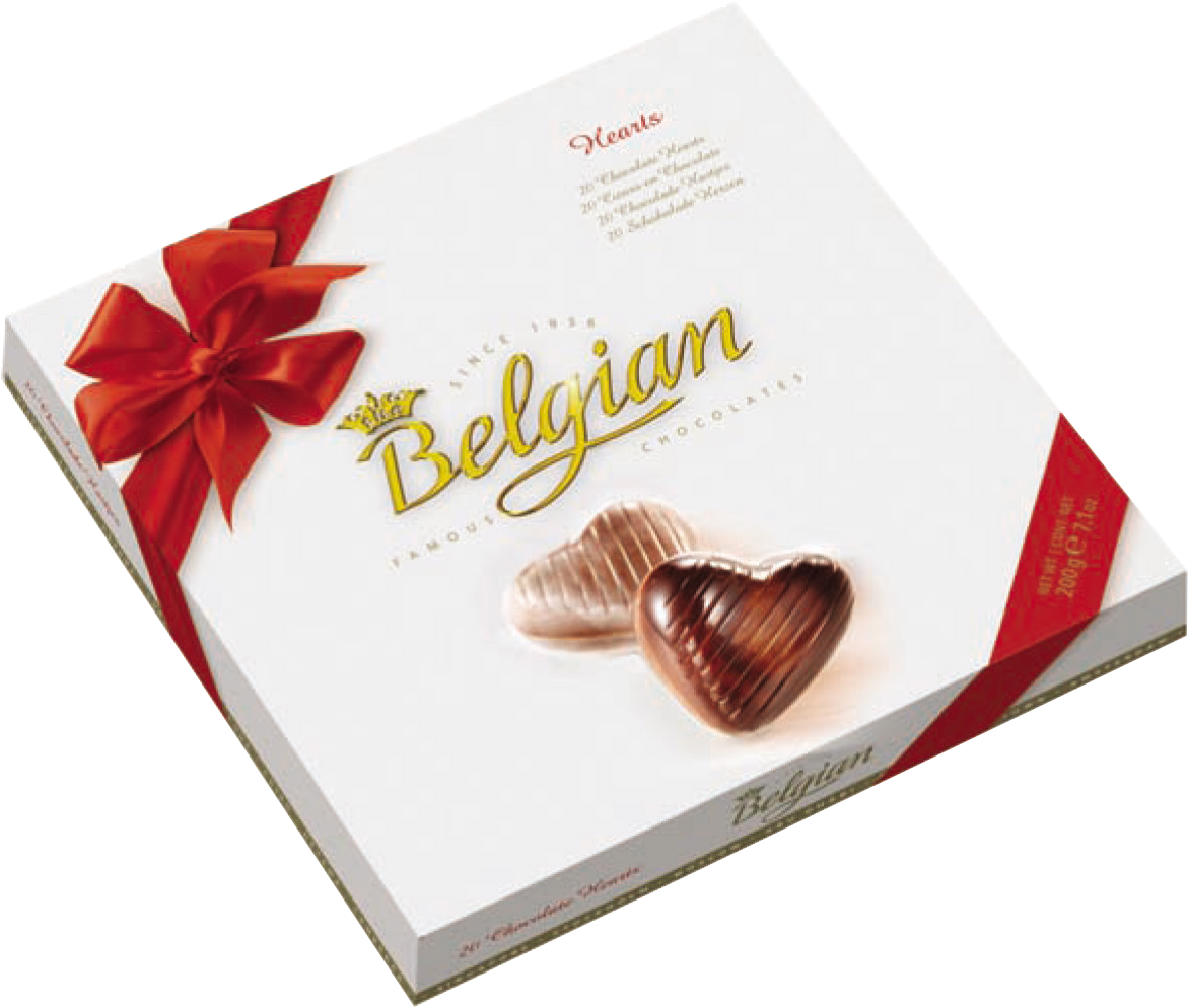 Конфеты Бельджиан Шоколадные Сердечки 200г