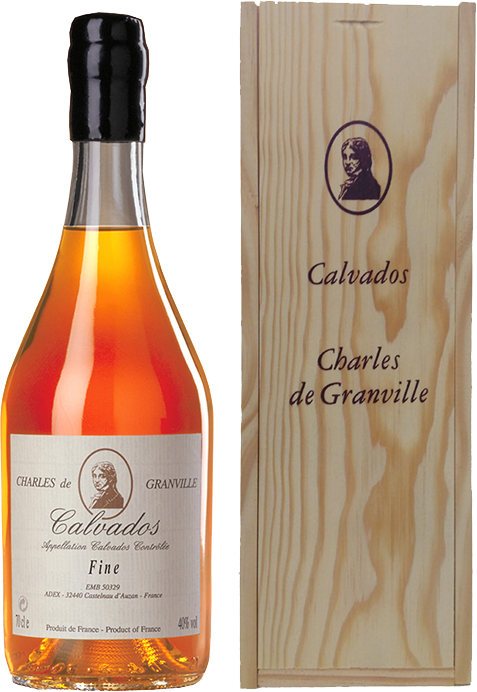 Charles de Granville Fine Calvados AOC (gift box) marquis de montdidier xo calvados aoc gift box