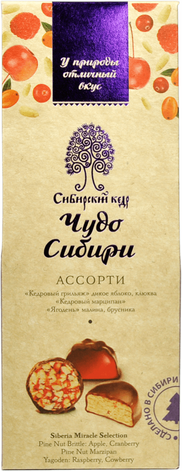 Конфеты Чудо Сибири Сибирский Кедр 90г