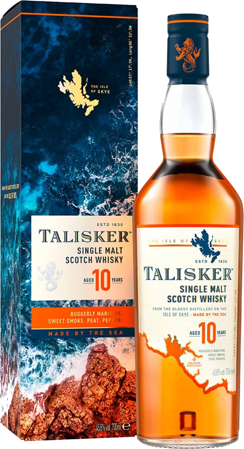 Talisker 10 years single malt scotch whisky (gift box)