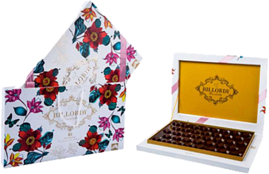 Конфеты Биллорди Флорал Уайт из темного шоколада с ореховой начинкой 0.3&nbsp;л