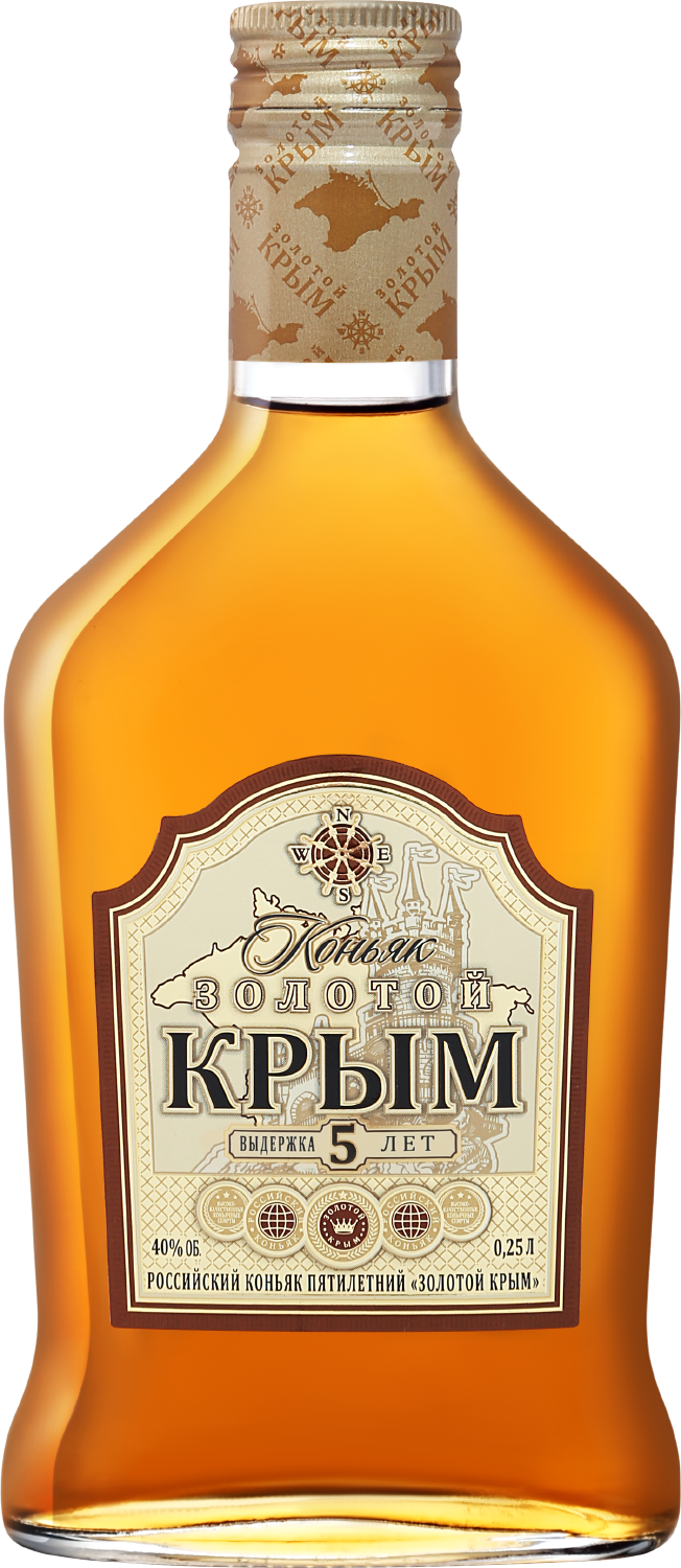 Коньяк Zolotoy Krim 5 y.o. 0.25 л (Золотой Крым 5 лет), купить в магазине в  Москве - цена, отзывы