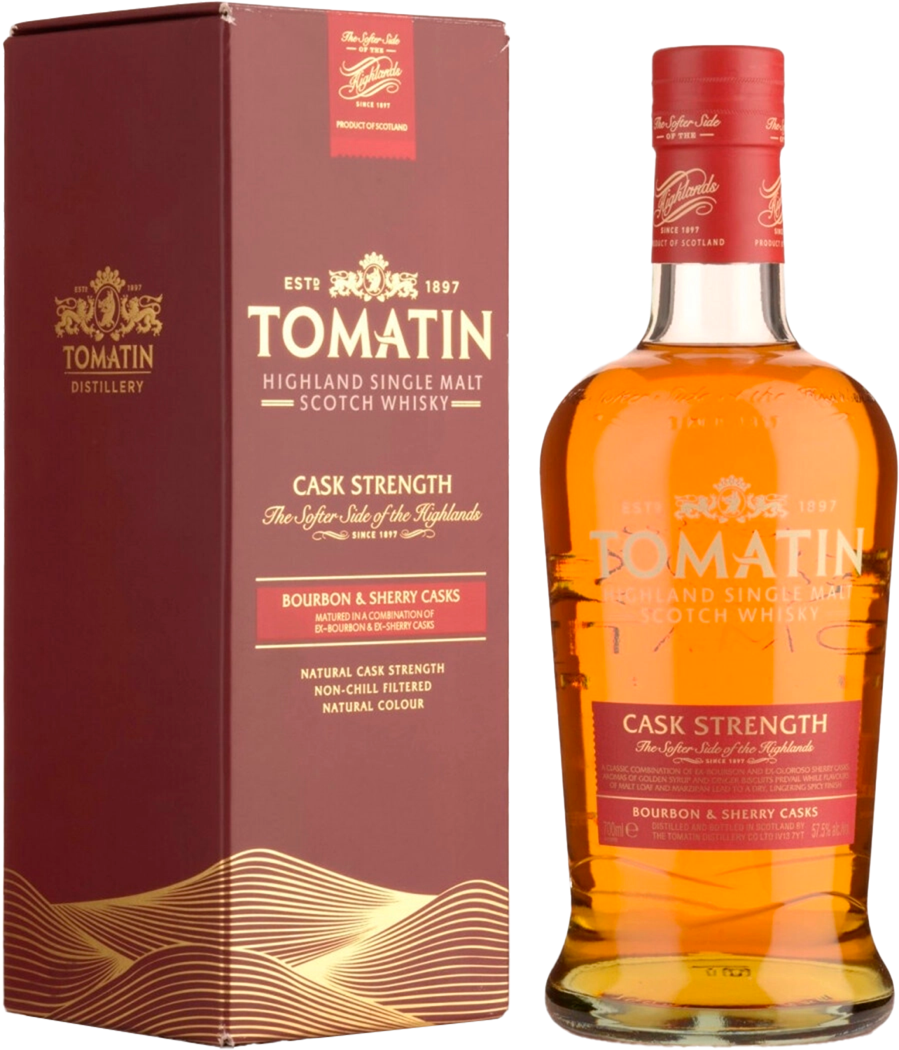 Tomatin Cask Strength Edition Highland Single Malt Scotch Whisky 8 y.o. (gift box)