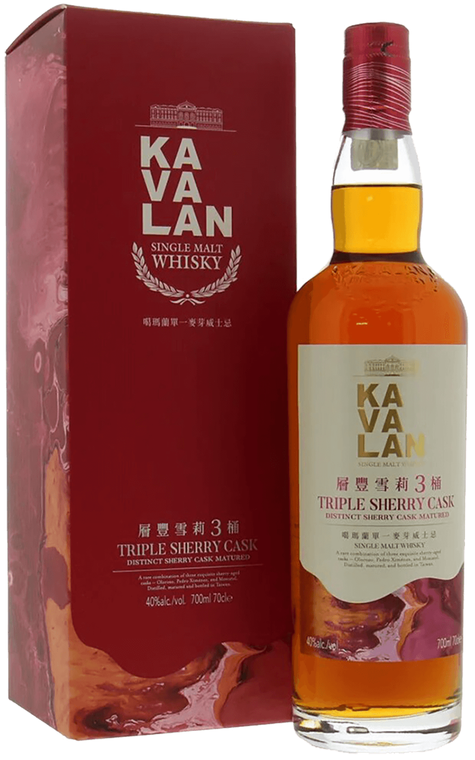 Виски Kavalan Triple Sherry Cask Single Malt Whisky (Подарочная