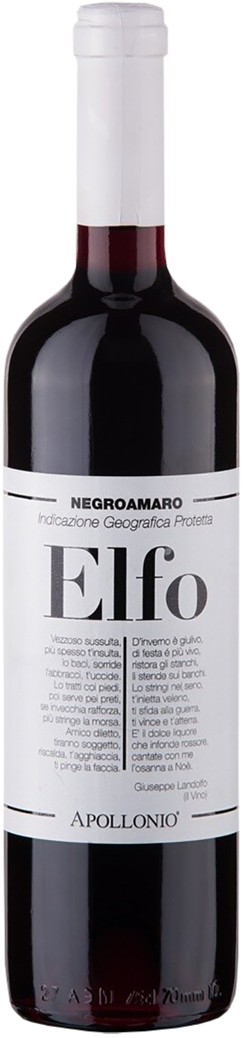 Эльфо Негроамаро Саленто IGT Аполлонио 0.75&nbsp;л