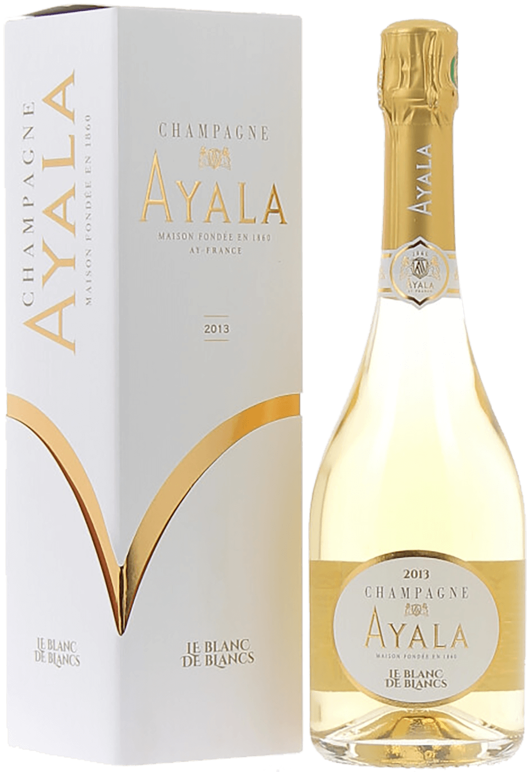 Ayala Blanc de Blancs Brut Champagne AOC (gift box) blanc de blancs brut nature grand cru champagne aoс laherte freres gift box