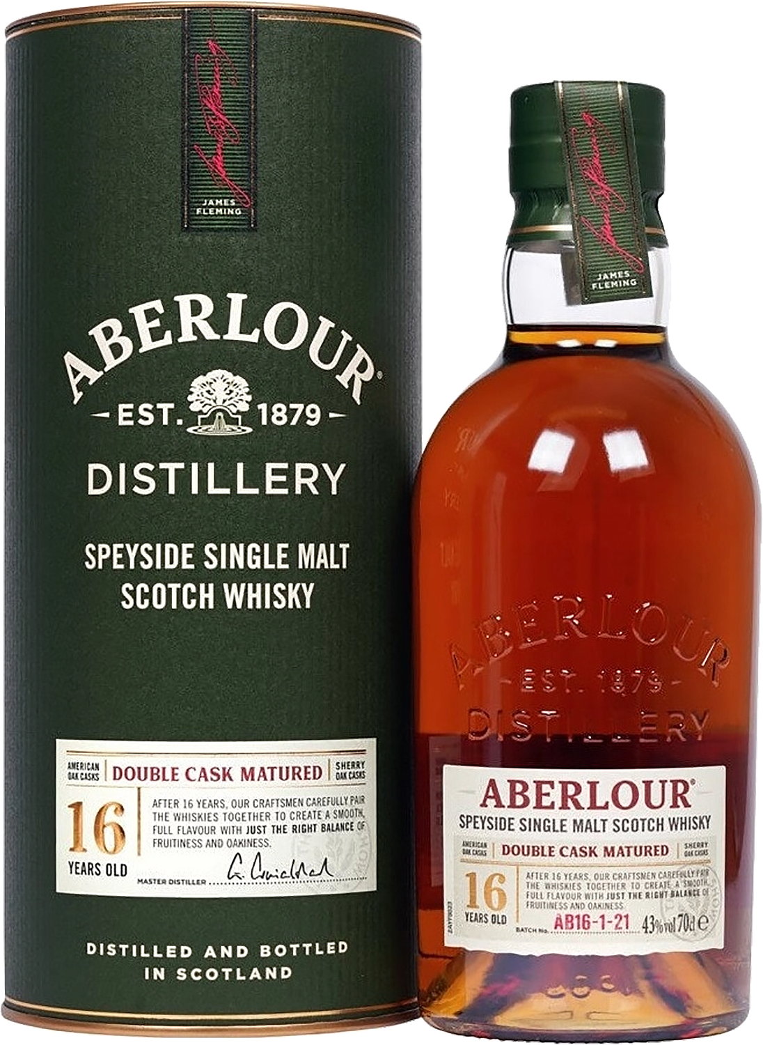 Aberlour Double Cask Matured Speyside Single Malt Scotch Whisky 16 y.o. (gift box)
