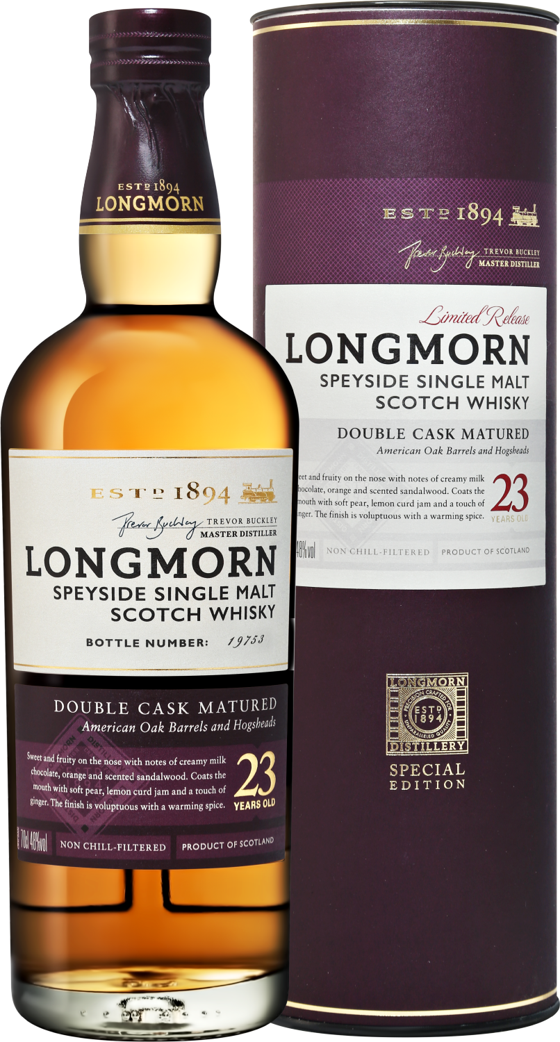 Лонгморн Спейсайд Дабл Каск Мэйчурд Сингл Молт 23 Года солодовый виски в подарочной упаковке 0.7&nbsp;л