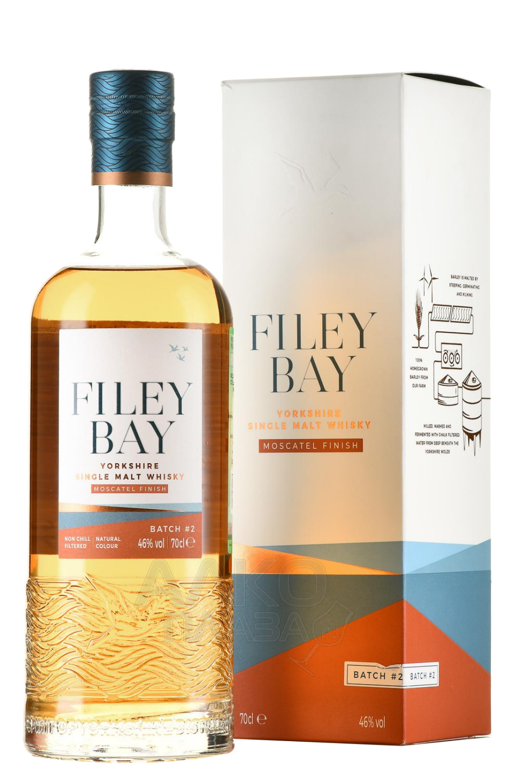 Виски Filey Bay Moscatel Finish Single Malt Yorkshire Whisky (gift box) 0.7  л (Фили Бэй Москатель Финиш Йоркширский Солодовый Виски в подарочной  упаковке), купить в магазине в Сочи - цена, отзывы