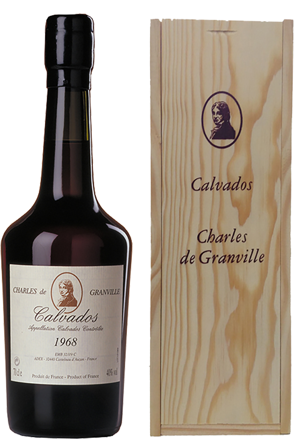 Charles de Granville 1968 Calvados AOC (gift box) calvados pays d auge aoc 12 ans roger groult gift box