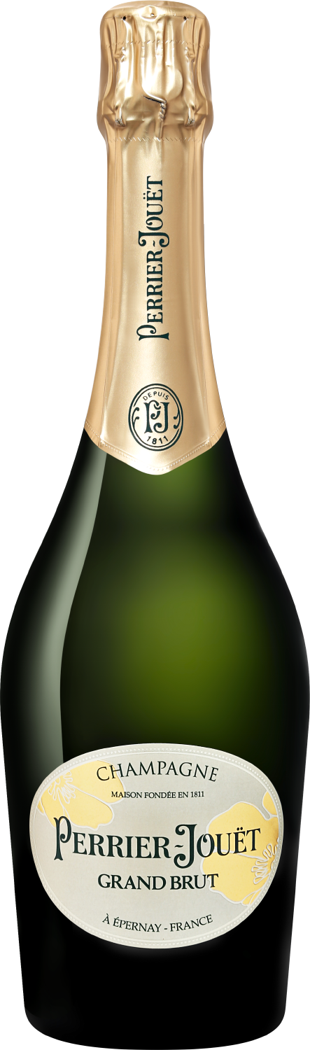 Perrier-Jouet Grand Brut Champagne AOC perrier jouet blanc de blancs champagne aoc brut gift box with 2 glasses