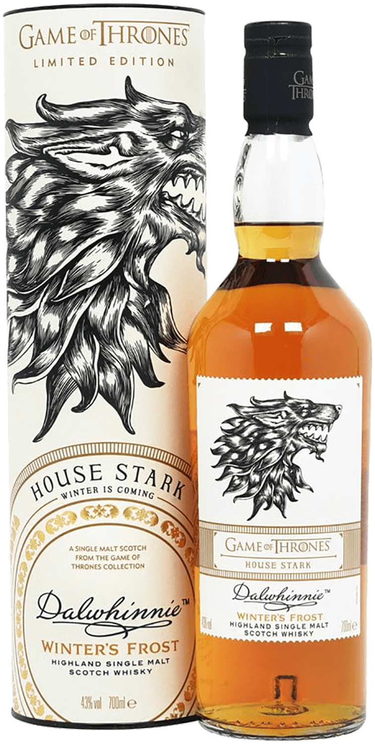 Game of Thrones House Stark Dalwhinnie Winter’s Frost Single Malt Scotch Whisky (gift box)
