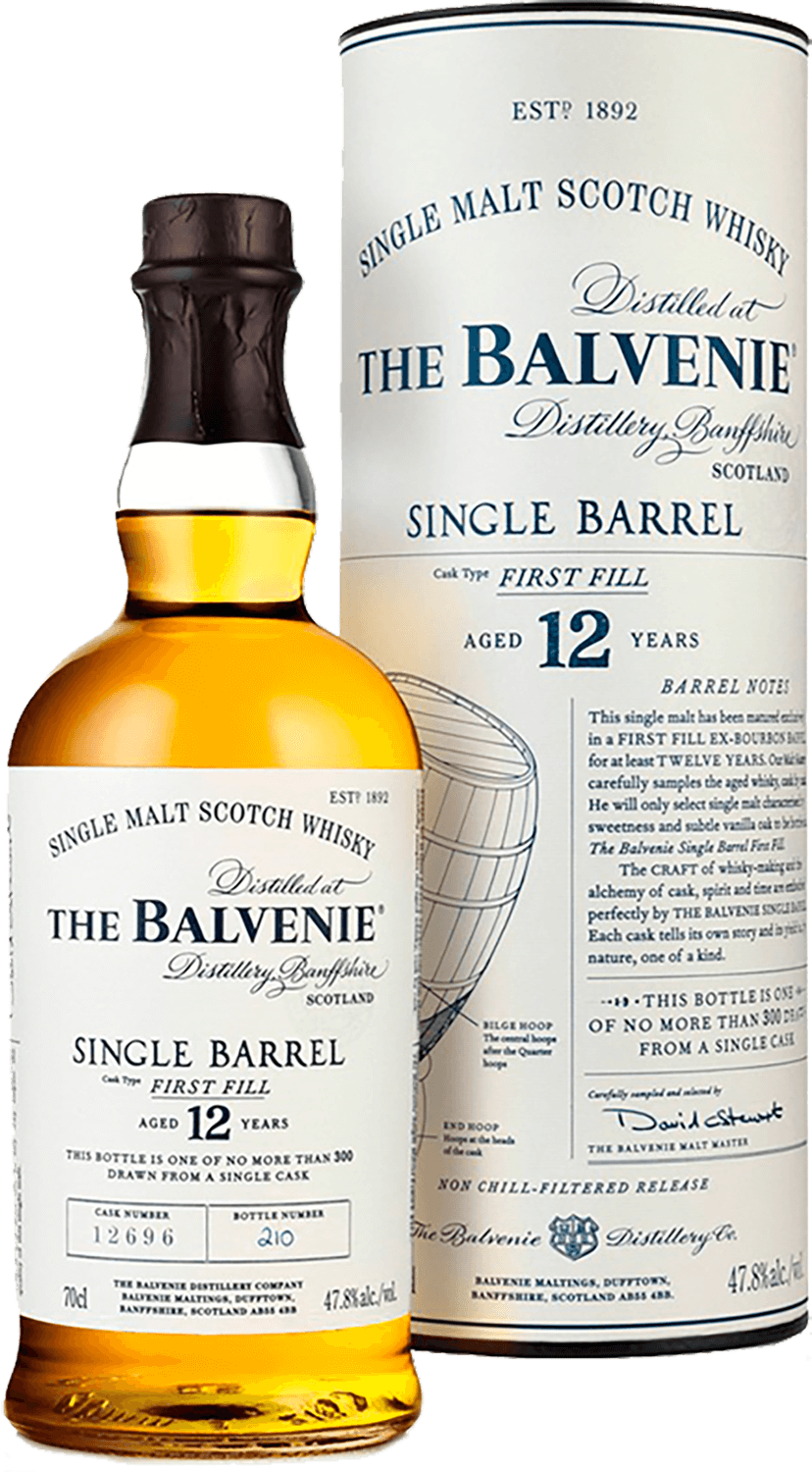 The Balvenie Single Barrel 12 y.o. Single Malt Scotch Whisky (gift box)