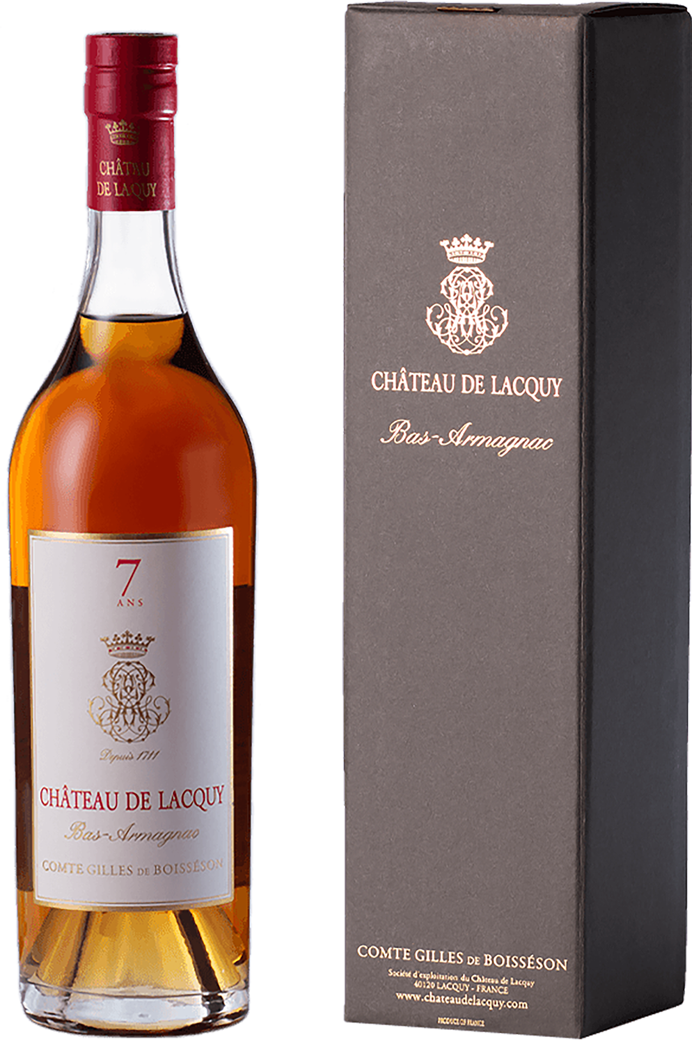 ★ Купить арманьяк Chateau de Lacquy Bas Armagnac 7 Ans (gift box) 0.7&n...