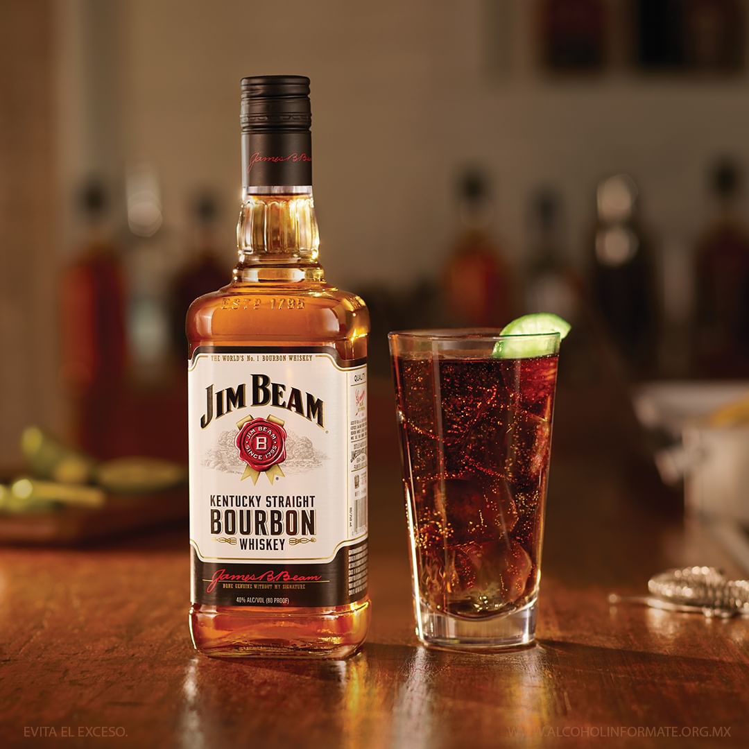 Виски Jim Beam Kentucky Straight Bourbon Whiskey 0.75 л (Джим Бим Кентукки  Стрейт Бурбон зерновой виски), купить в магазине в Москве - цена, отзывы