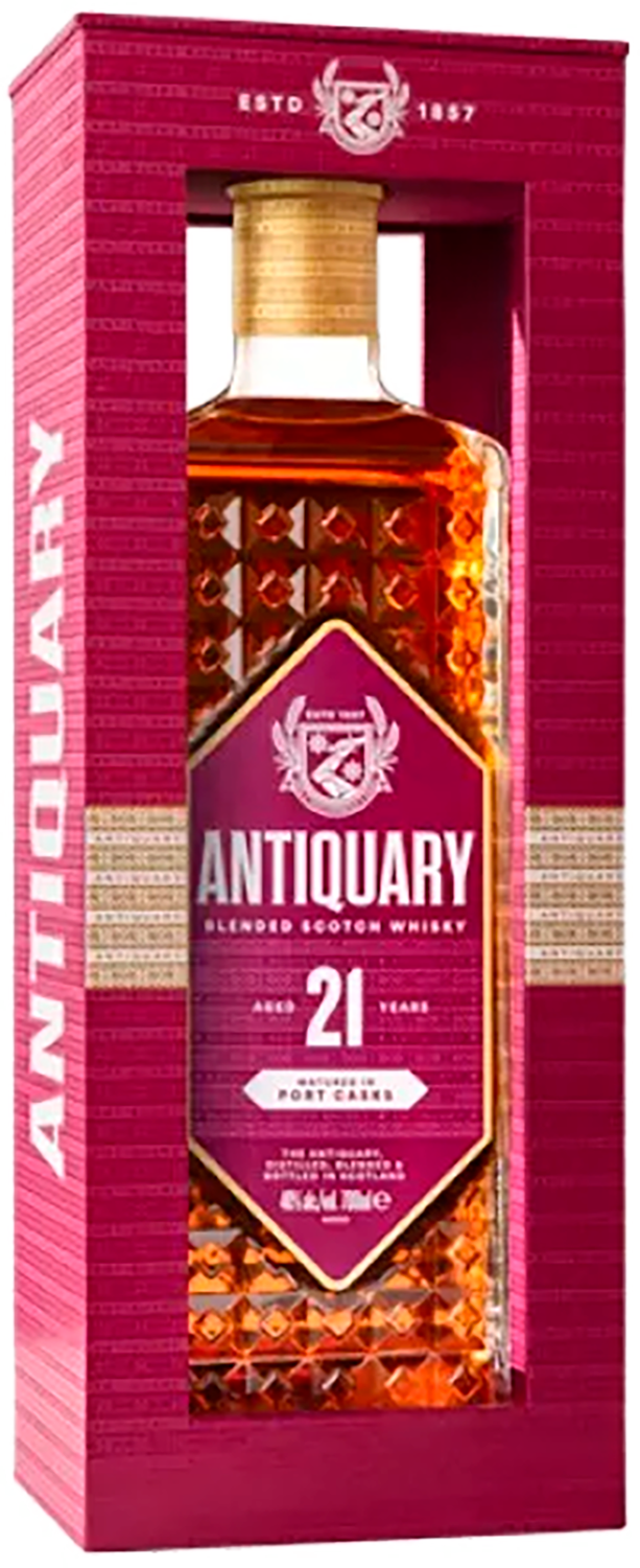 Антиквари Купажированный Виски 21 год в подарочной упаковке 0.7&nbsp;л