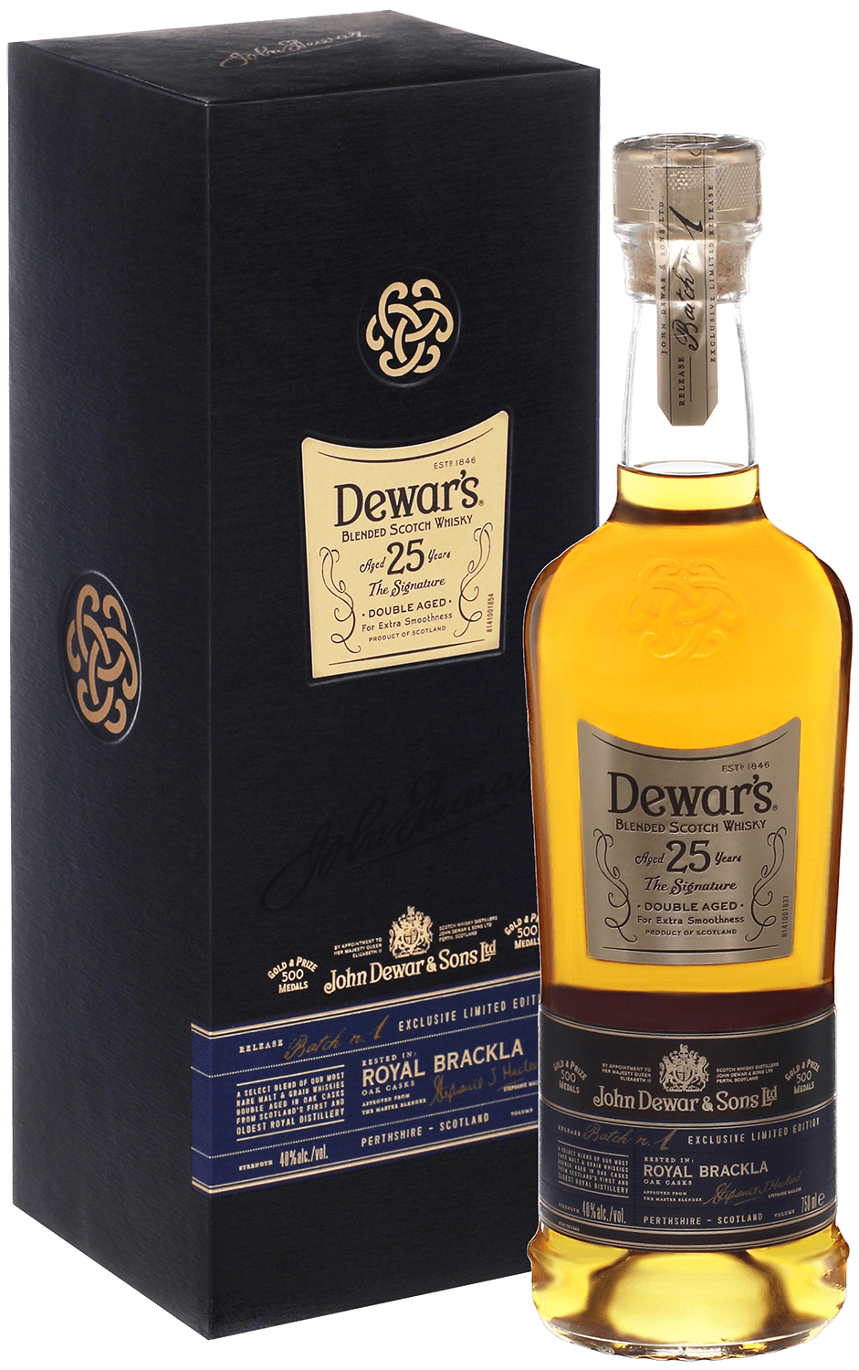 Dewar's Signature 25 y.o. Blended Scotch Whisky (gift box)