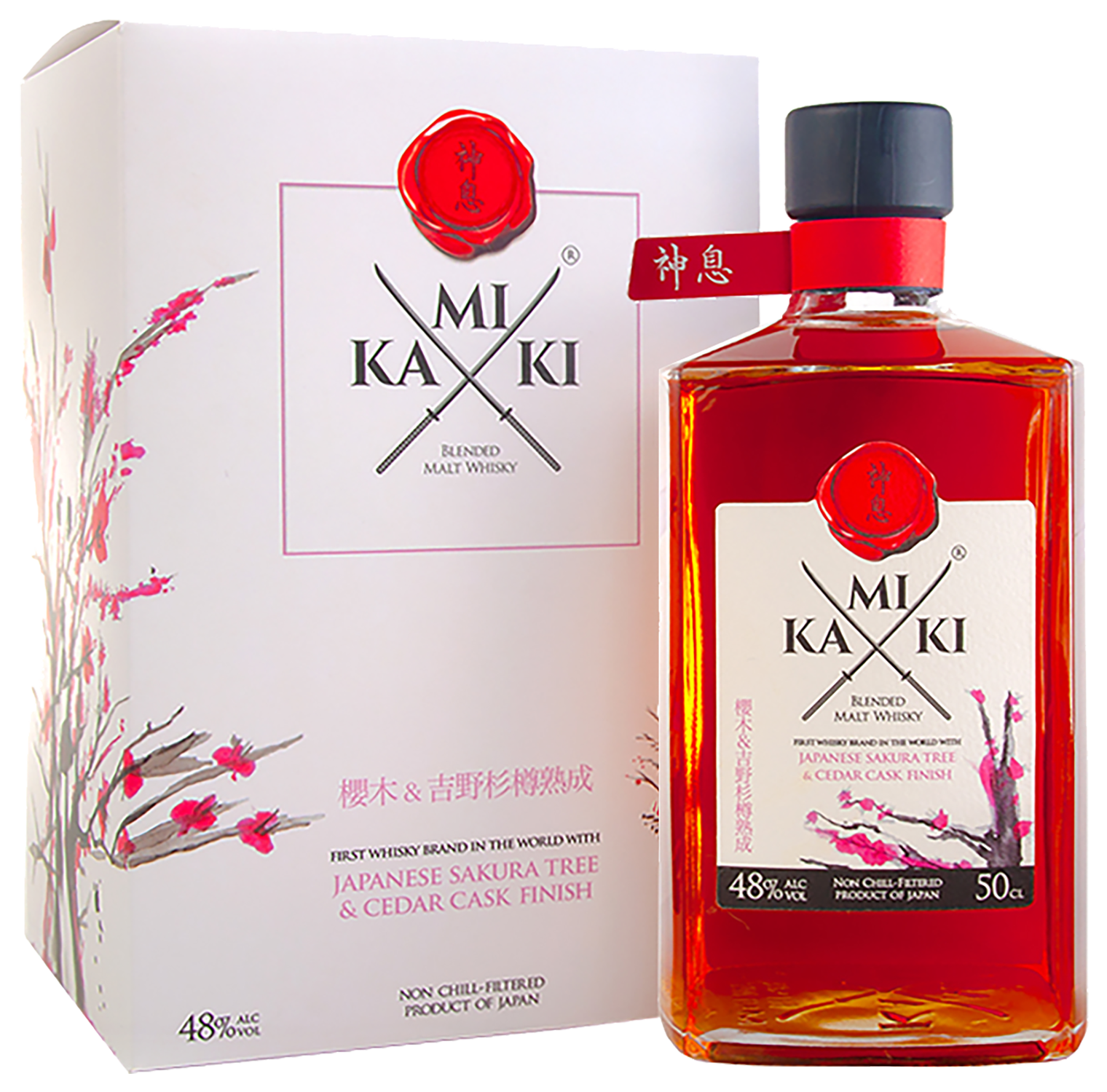 Kamiki Sakura Wood Blended Malt Whisky (gift box)