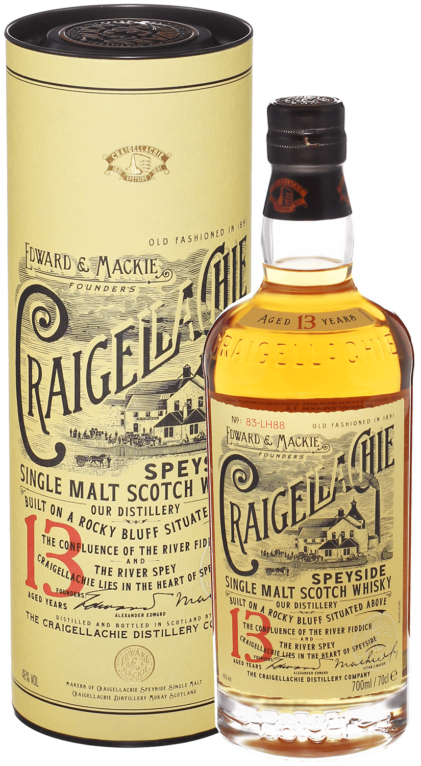 Craigellachie 13 Years Old Speyside Single Malt Scotch Whisky (gift box) aultmore 12 years old speyside single malt scotch whisky gift box