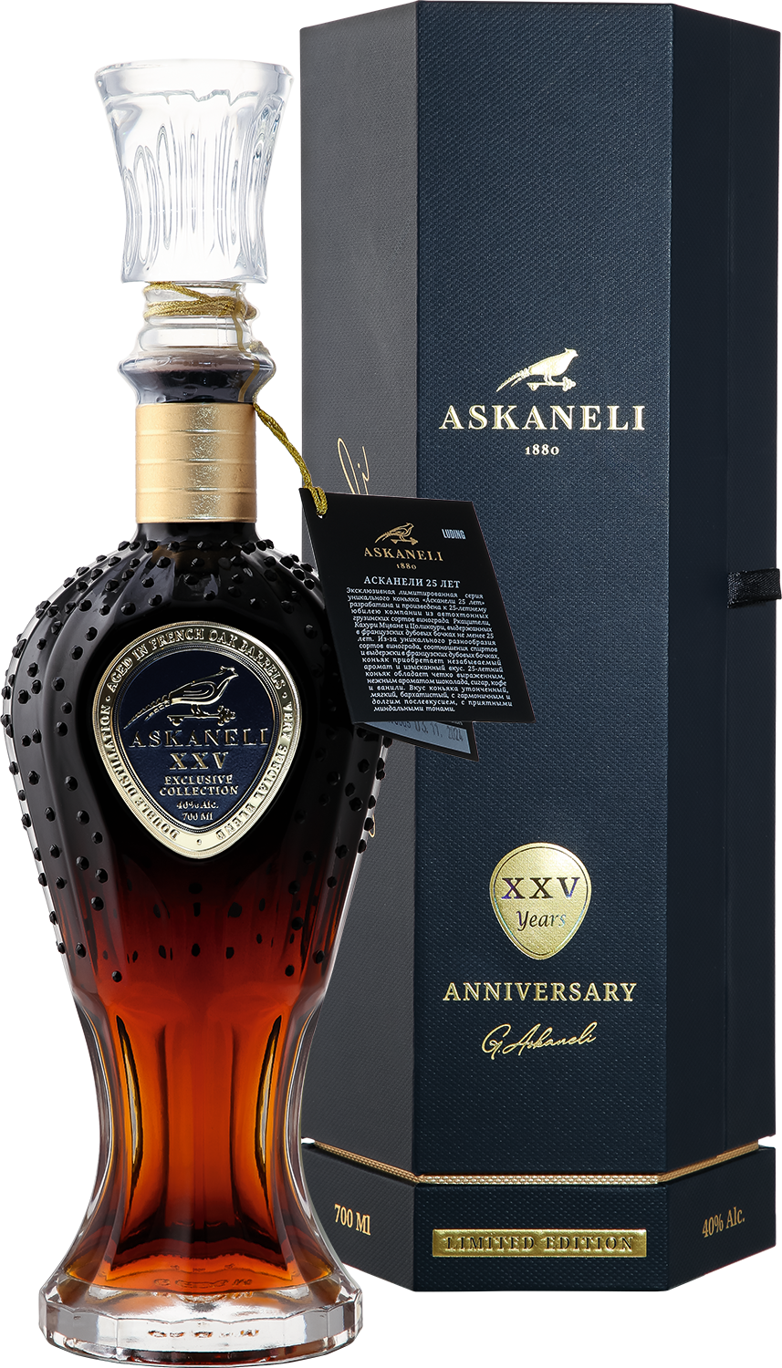 Асканели 25 лет в подарочной упаковке 0.7&nbsp;л
