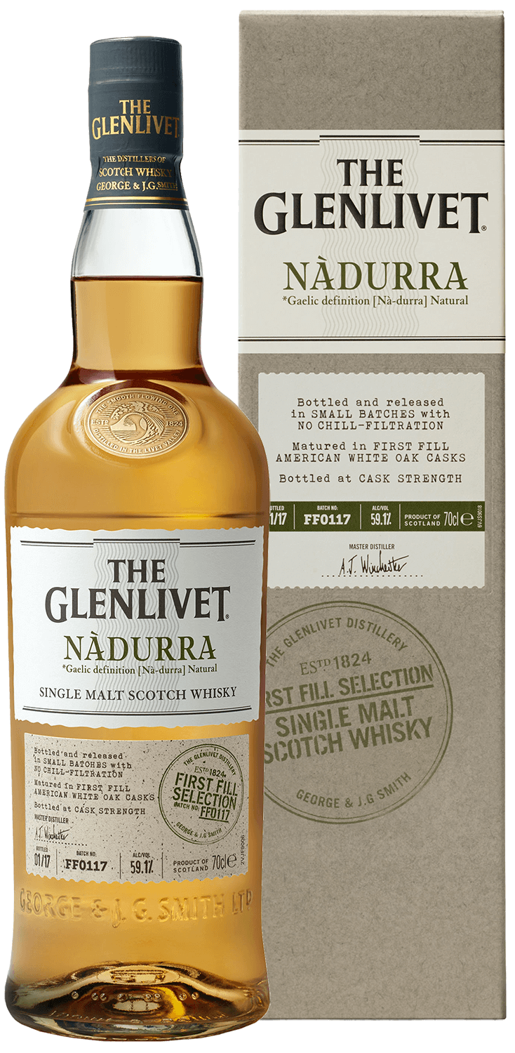 The Glenlivet Nadurra First Fill Selection single malt scotch whisky (gift box) the glenlivet french oak reserve single malt scotch whisky 15 y o gift box