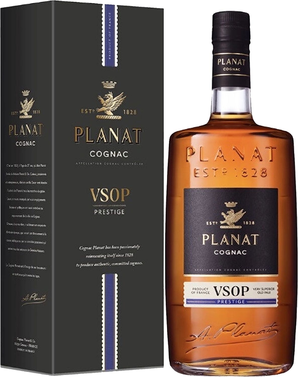 Плана Престиж Коньяк VSOP в подарочной упаковке 0.7&nbsp;л