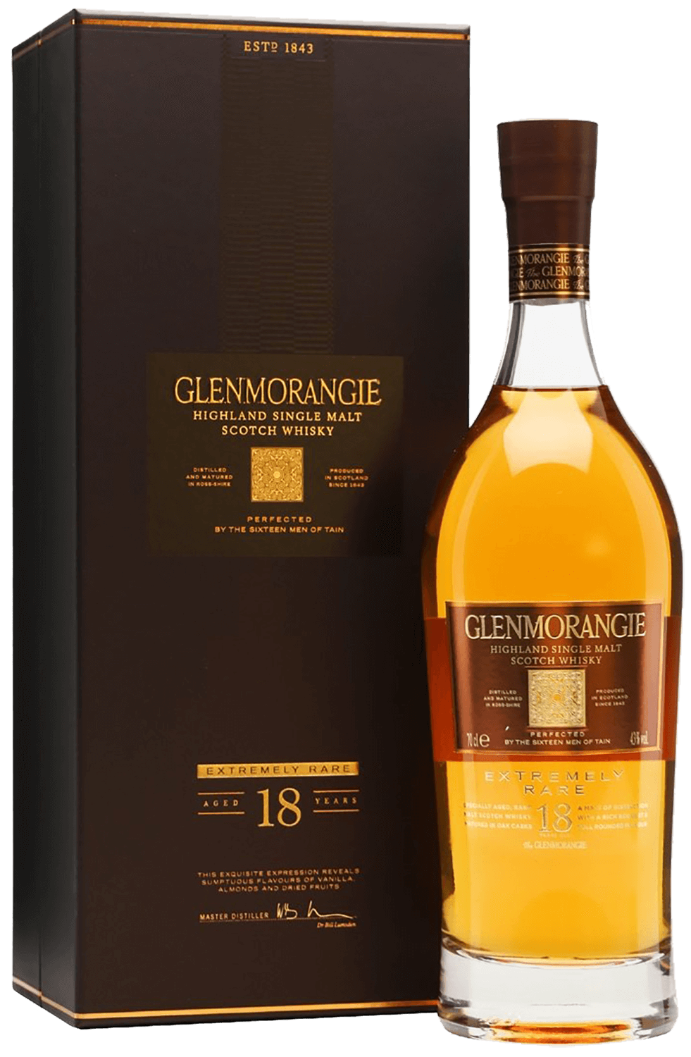 Glenmorangie Extremely Rare Highland Single Malt Scotch Whisky 18 y.o. (gift box) glenmorangie original highland single malt scotch whisky 10 y o gift box